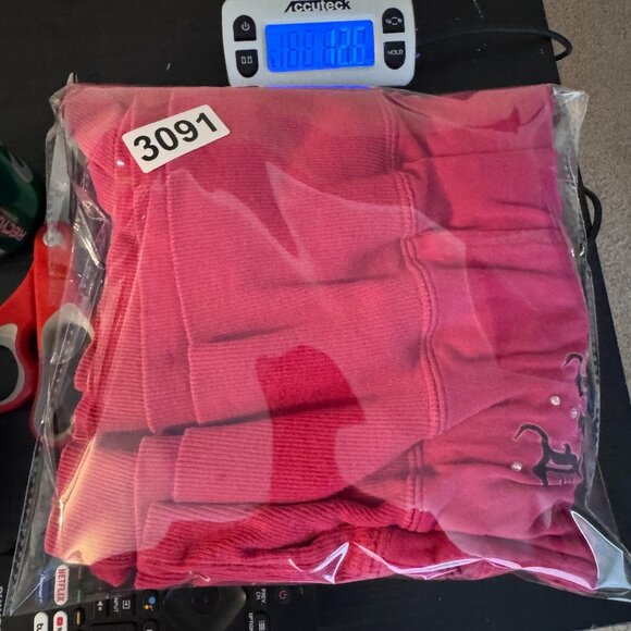 VTG y2k Women's Pink Studded Harley Davidson Angel Wings Hoodie Shirt Sz XL - Picture 12 of 12